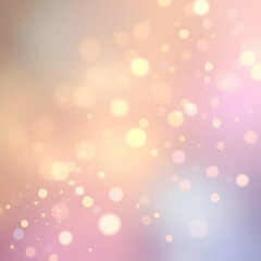 Glittering gradient background with hologram effect and magic lights. Holographic abstract fantasy backdrop with fairy sparkles, gold stars and festive blurs
