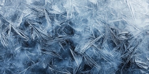 Obraz premium Ice surface texture creates a captivating winter background, showcasing the unique patterns and features of the ice. This ice surface texture enhances the overall winter aesthetic beautifully.