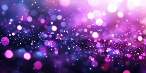Obraz premium Violet shiny background featuring an enchanting space scene filled with sparkles. This violet shiny background captivates with its vibrant hue and sparkling details, perfect for creative projects.