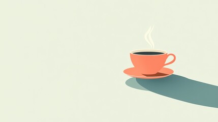 cartoon illustration of a cup of coffee