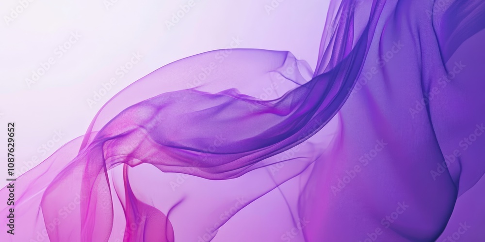 Poster on a purple abstract background, a white blank card offers ample space for text insertion. this temp