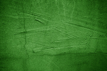 Grunge scratched green cement wall texture background