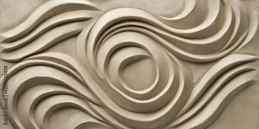 Aufkleber textured clay stucco featuring a unique pattern, highlighting the beauty of clay and showcasing a di