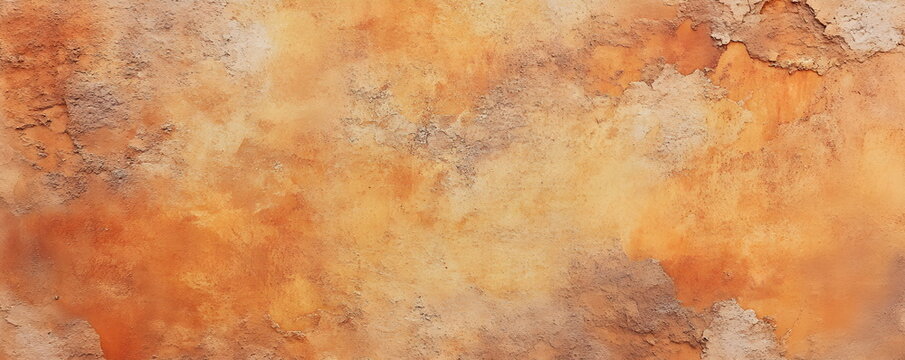Terracotta colored background texture. Mediterranean wall