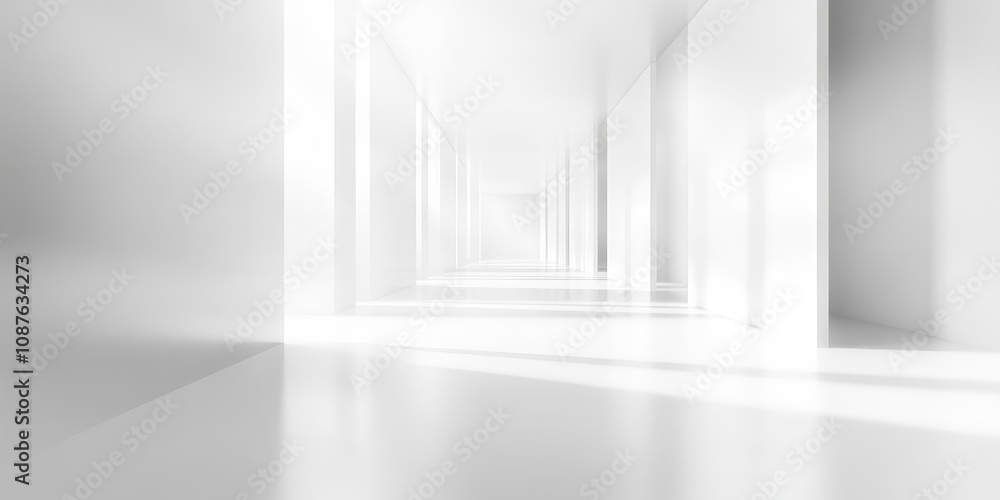 Poster blurred white abstract background featuring a soft grey gradient with bright light creates an ideal 