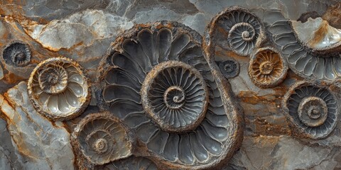 Ancient fossils reveal the natural history of the Earth, showcasing beautiful patterns that highlight the significance of paleontology in understanding the old age of fossils and their scientific