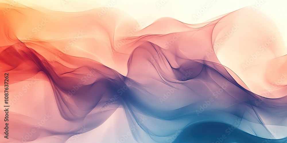 Poster stylish and elegant abstract background featuring fluid shapes and calming colors, perfect for enhan