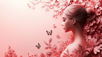 girl with flowers