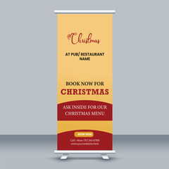 Christmas Roll-up Banner design