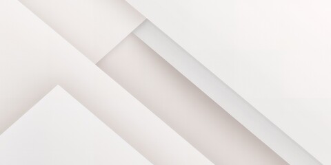Abstract white geometric shapes create a minimalist design.