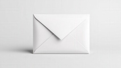 A sleek open envelope mockup showcasing a partially open white envelope with sharp edges and smooth textures.