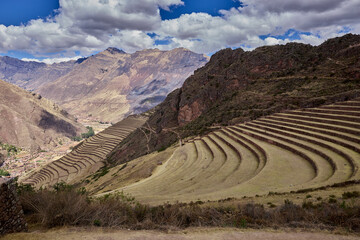 The terraces of Pisac are one of the most remarkable features of the Pisac Archaeological Park. These terraces, also known as 