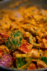 grilled chicken and vegetables