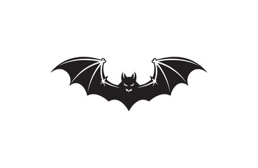 Fototapeta premium bat silhouette vector outline art illustration logo design