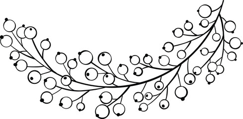 Fototapeta premium Minimalistic floral elements. Minimal boho floral frames and bouquets, organic decorative simple minimalistic floral icons. Vector isolated icon on white background.