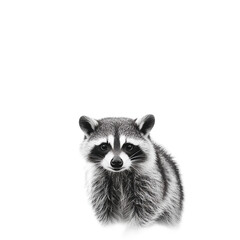 Playful Raccoon in Cute Pose