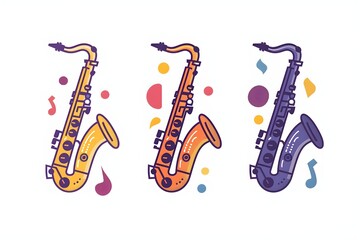 Vector illustration set of 50 musical instruments in cartoon style isolated on white background Retro musical instruments set realistic design Music instruments, musical notes and equipment A variety