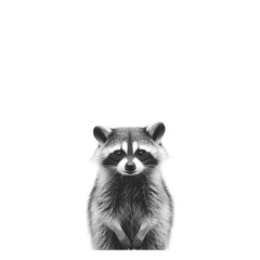 Obraz premium Playful Raccoon in Joyful Pose