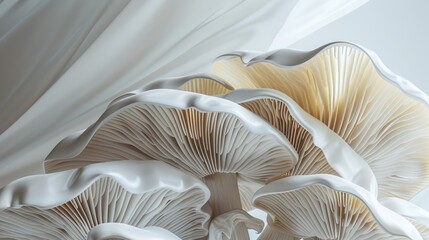 Mushroom captured on a peaceful background, awesome natural mushroom. Background modest, mushroom pronounced.