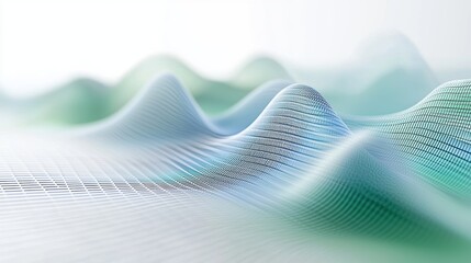 3D Area Chart Depicting AI Industry Growth from 2015 to 2024 for Business Analysis