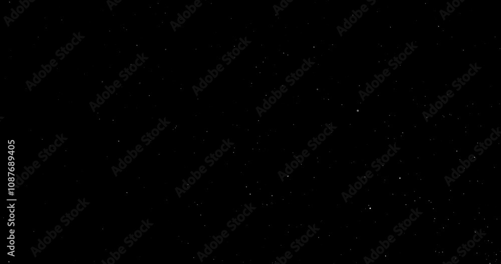 Wall mural natural organic dust particles floating on black background. dynamic dust particles randomly float i