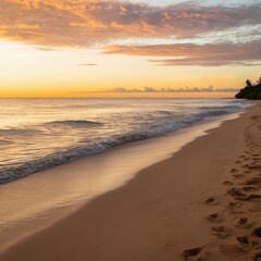Sunsets of Serene beach sun tropical ocean