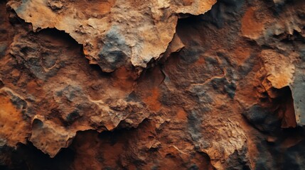 Obraz premium Close-up of a Rugged Rock Texture - Natural Background
