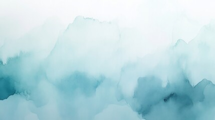 Fototapeta premium Abstract Watercolor Background: Blue and Green Hues