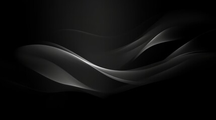 Abstract Black and White Wave Pattern Background