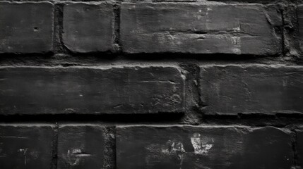 Black Brick Wall Texture - Grunge Background
