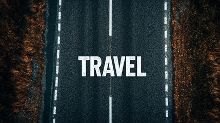 Road Trip Adventure  Travel Destination Journey Asphalt Highway