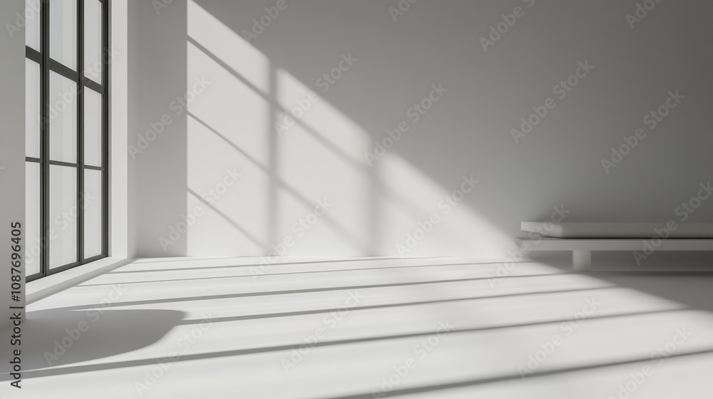 Poster subtle white background with soft gradient lighting and delicate shadows, ideal for modern layouts