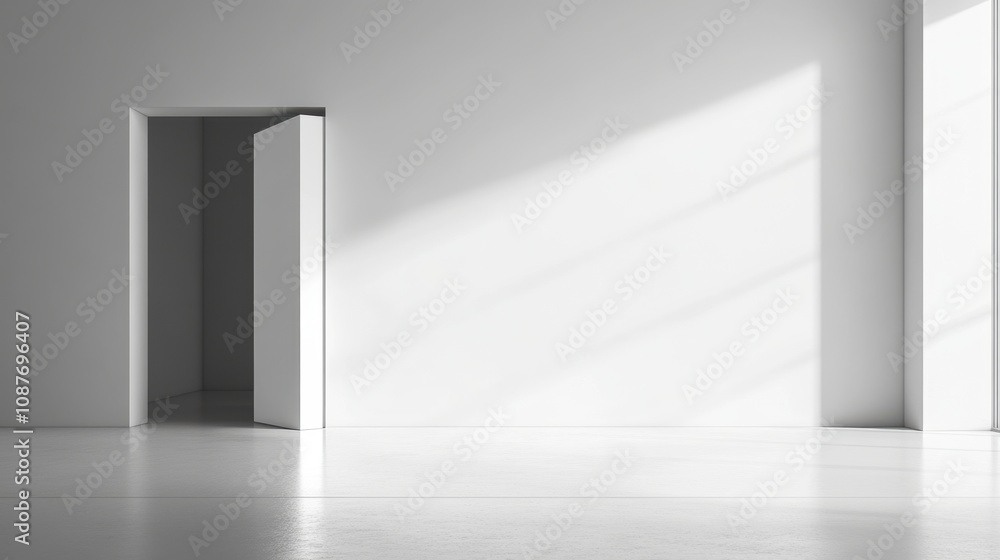 Poster subtle white background with soft gradient lighting and delicate shadows, ideal for modern layouts