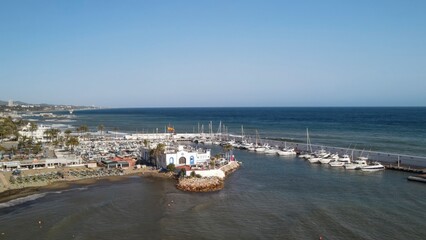 Aerial view of Marbella, Andalusia. Southern Spain