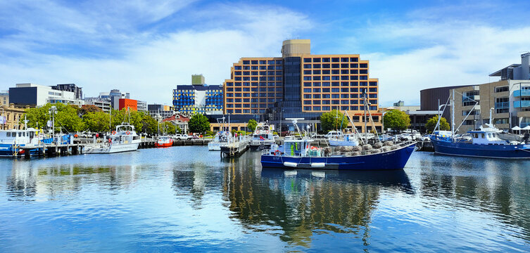 Hobart downtown port, Tasmania. Australia