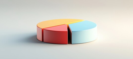 Fototapeta premium Global Smart Home Technology Adoption by Region 2024 - Colorful Pie Chart Design for Reports