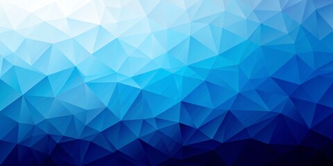 Fototapeta premium Abstract Blue Low Poly Gradient Background, Geometric Triangles, Digital Art, Vector Illustration. Abstract Background, Geometric Pattern Polygon, Low Poly