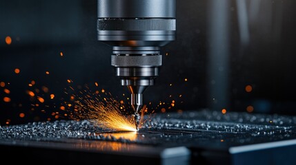 Operator programming a CNC milling machine, showcasing the blend of traditional machining skills and modern technology in manufacturing