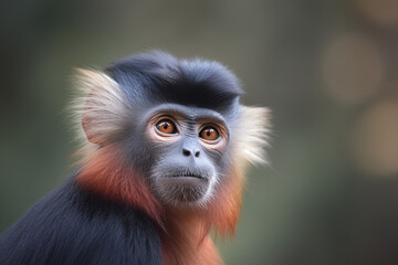 Fototapeta premium a baby monkey.