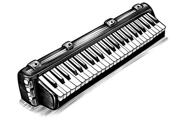 Fototapeta premium Vector illustration set of 50 musical instruments in cartoon style isolated on white background Retro musical instruments set realistic design Music instruments, musical notes and equipment A variety 