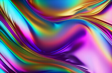 Holographic rainbow foil iridescent texture abstract hologram background