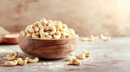 High-resolution nuts background, showcasing organic texture ideal for stock images related to natural snacks, nutrition, and healthy food marketing themes.