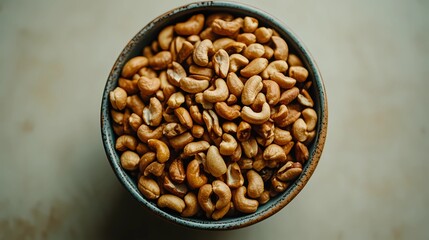 High-resolution nuts background, showcasing organic texture ideal for stock images related to natural snacks, nutrition, and healthy food marketing themes.