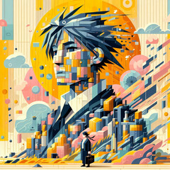 Eye-catching geometric designs for vibrant decor and art