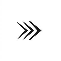 Triple Arrow Icon Right Direction Fast Forward Next Button