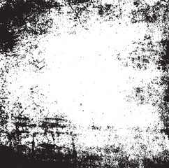 Fototapeta premium Scratched Grunge Urban Background Texture Vector. Dust Overlay Distress Grainy Grungy Effect. Distressed Backdrop Vector Illustration. Isolated Black on White Background. EPS 10.