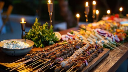 A mouthwatering gyro station with options like lamb, chicken