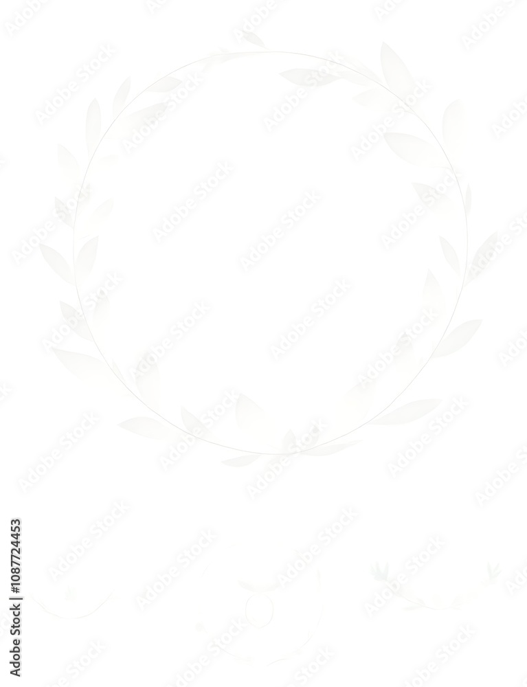 Aufkleber A laurel foliate vector icon set features a circular design on a white background, along with various laurel wreaths and branching elements.