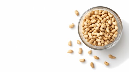 High-resolution nuts background, showcasing organic texture ideal for stock images related to natural snacks, nutrition, and healthy food marketing themes.