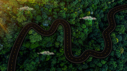 Empty road 3d render with lines, realistic abstract 3d road isolated on a white background. car background isolated straight road—illustration of vacation and transportation road isolated highway ad.